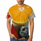 yanfind Adult Full Print T-shirts (men And Women) Antioxidant Appetizing Assorted Berry Blueberry Colorful Delicious Diet Edible Freeze