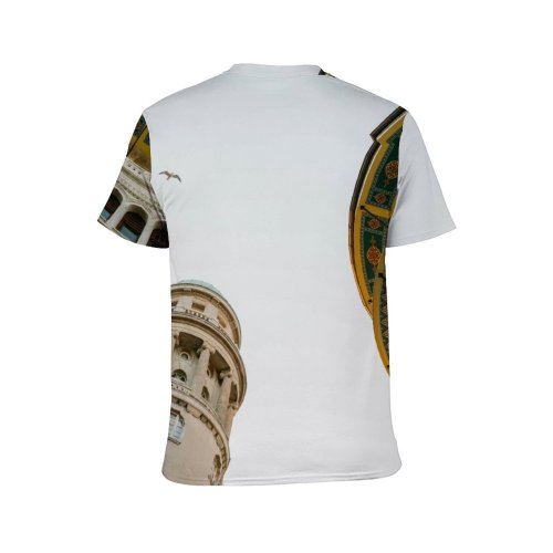 yanfind Adult Full Print T-shirts (men And Women) City Vacation Art Street Building Architecture Travel Church Outdoors Sight Cathedral