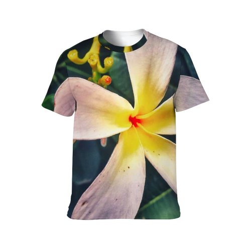 yanfind Adult Full Print T-shirts (men And Women) Summer Garden Leaf Flower Flora Blooming Tropical Beautiful Zen Lily Meditation