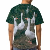 yanfind Adult Full Print T-shirts (men And Women) Beak Bird Bush Calm Countryside Creature Eat Farm Farmyard Feather Flock Freedom