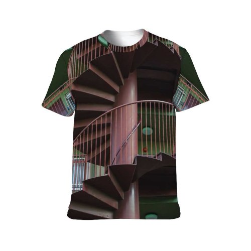 yanfind Adult Full Print T-shirts (men And Women) Architecture Balcony Building City Community Complex Condominium Construction Design District Door Dwell