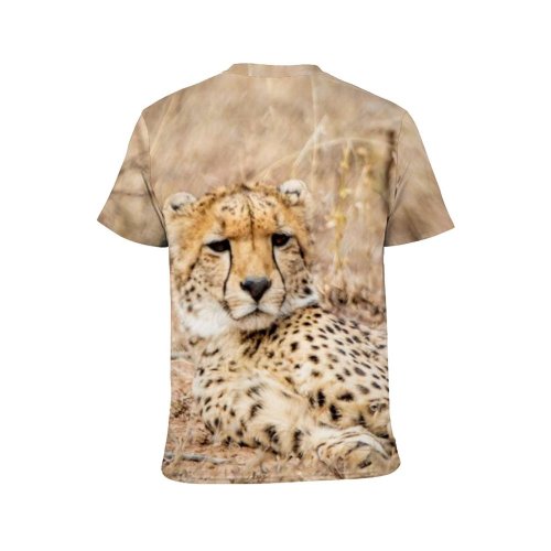 yanfind Adult Full Print T-shirts (men And Women) Grass Park Fur Cat Outdoors Hunter Wildlife Danger Daylight Carnivore Prey