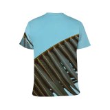 yanfind Adult Full Print T-shirts (men And Women) Light Bird Beach Summer Abstract Leaf Architecture Travel Palm Outdoors