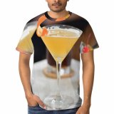yanfind Adult Full Print T-shirts (men And Women) Cocktail Glass Juice Wine Nightlife Taste Tropical Lemonade Vodka Thirst Liquor
