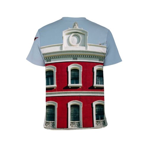 yanfind Adult Full Print T-shirts (men And Women) Architecture Sky Building City Downtown Exterior Facade Mataro Outdoors Spain Street Train