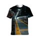 yanfind Adult Full Print T-shirts (men And Women) Arrive Building Carriage City Construction Departure Destination Direction Electric Empty Fast