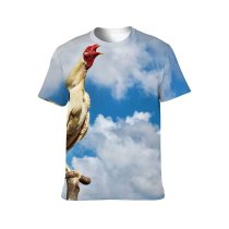 yanfind Adult Full Print T-shirts (men And Women) Flight Bird Summer High Freedom Beak Sky Cloud Outdoors Rural Wildlife Wing