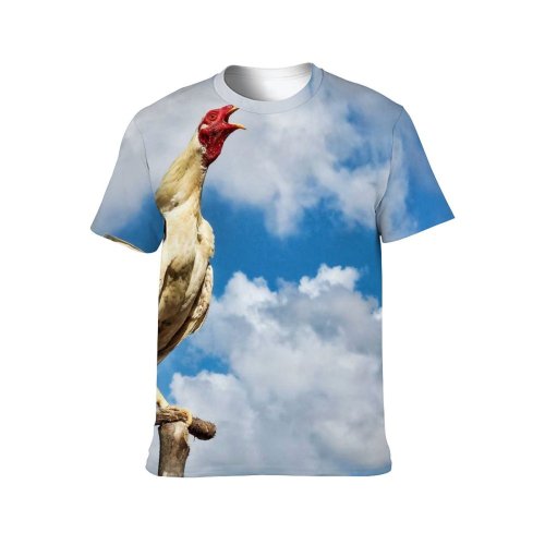 yanfind Adult Full Print T-shirts (men And Women) Flight Bird Summer High Freedom Beak Sky Cloud Outdoors Rural Wildlife Wing