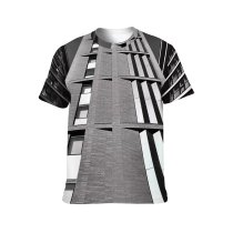 yanfind Adult Full Print T-shirts (men And Women) Architecture Buildings City Futuristic Glass Items Shot Sky Skyscrapers