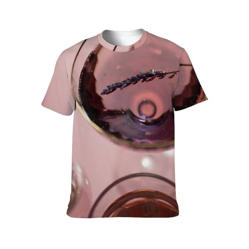 yanfind Adult Full Print T-shirts (men And Women) Dark Alcohol Bar Party Cocktail Glass Luxury Wine Still Liquid