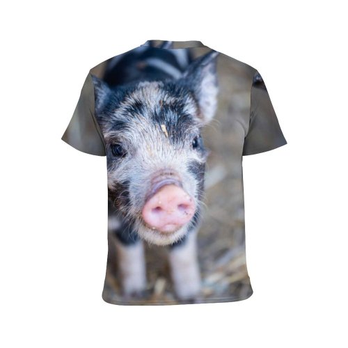 yanfind Adult Full Print T-shirts (men And Women) Fur Portrait Outdoors Wildlife Barn Little Hay