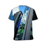yanfind Adult Full Print T-shirts (men And Women) Architectural Design Architecture Sky Buildings City Cityscape Clouds Daylight Exterior Facade Futuristic