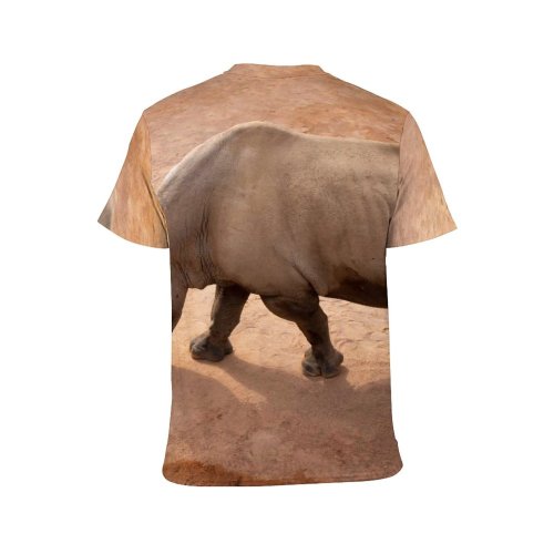 yanfind Adult Full Print T-shirts (men And Women) Big Daylight Endangered Species Horn Outdoors Rhinoceros Safari Wild Wildlife