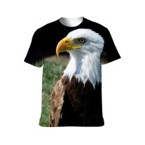 yanfind Adult Full Print T-shirts (men And Women) Avian Bald Eagle Beak Bird Prey Feather Plumage Wildlife