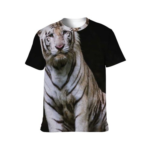 yanfind Adult Full Print T-shirts (men And Women) Attentive Calm Carnivore Chordate Concentrate Space Dangerous Daylight Dry Fauna Felidae