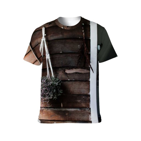yanfind Adult Full Print T-shirts (men And Women) Clean Construction Cozy Decor Decoration Design Detail Door Dwell Empty Flower