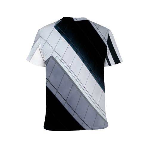 yanfind Adult Full Print T-shirts (men And Women) Architectural Design Architecture Building City Contemporary Downtown Exterior Facade Glass High