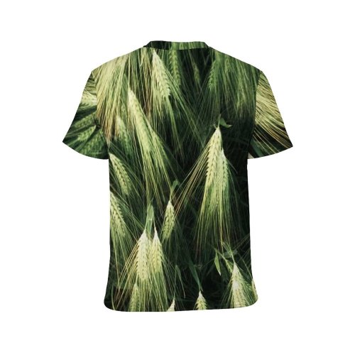 yanfind Adult Full Print T-shirts (men And Women) Backdrop Botany Colorful Space Countryside Cultivation Daylight Farmland Field From Above