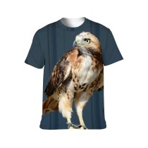 yanfind Adult Full Print T-shirts (men And Women) Avian Beak Bird Prey Eagle Feathers Hunter Perched Plumage Wildlife