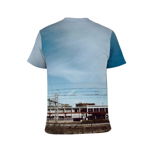 yanfind Adult Full Print T-shirts (men And Women) Architecture Arrive Building City Commute Construction Contemporary Daylight Daytime Departure Destination District
