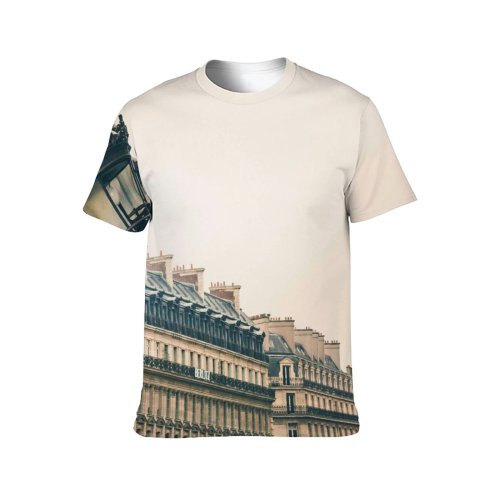 yanfind Adult Full Print T-shirts (men And Women) Architecture Buildings City Daylight Exterior France Historic Historical Old Town Outdoors