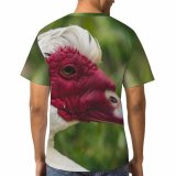 yanfind Adult Full Print T-shirts (men And Women) Bird Summer Cute Farm Grass Beak Waterfowl Outdoors Wild Duck Goose Wildlife