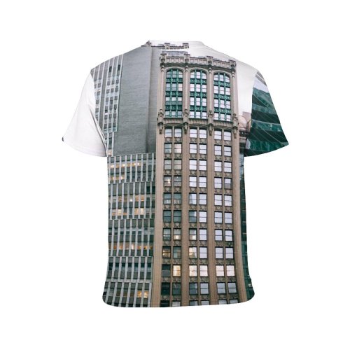 yanfind Adult Full Print T-shirts (men And Women) Architecture Building Center City Complex Construction Contemporary Space Creative Daytime Design District