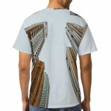 yanfind Adult Full Print T-shirts (men And Women) City Building Architecture High Travel Outdoors Urban Perspective Cityscape Downtown