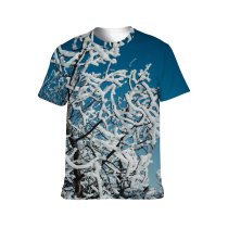 yanfind Adult Full Print T-shirts (men And Women) Bare Sky Branch Cool Countryside Flora Forest Fragile Freeze From Below