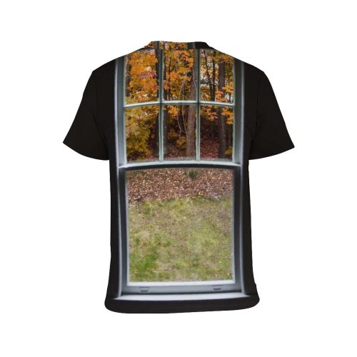 yanfind Adult Full Print T-shirts (men And Women) Wood Light Art Building Wall Architecture Door Home Room Family Empty Doorway