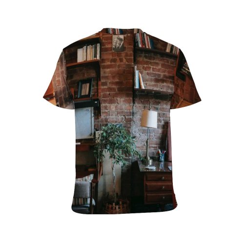 yanfind Adult Full Print T-shirts (men And Women) Apartment Brick Construction Contemporary Cozy Creative Daylight Decor Dense Design Detail Different