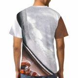 yanfind Adult Full Print T-shirts (men And Women) Wood Dawn Landscape Vacation Coffee Cup Dark Winter Hot Travel Window Reflection