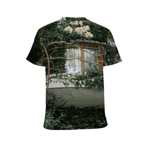 yanfind Adult Full Print T-shirts (men And Women) Wood Light Landscape Building Garden Leaf Architecture Tree Fall Window Flower Home