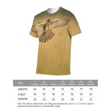 yanfind Adult Full Print T-shirts (men And Women) Flight Bird Outdoors Wild Fly Wildlife Wing Feather Hawk Cheetah Daylight