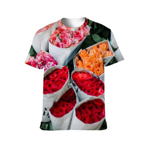 yanfind Adult Full Print T-shirts (men And Women) Aroma Assorted Bloom Bouquet Bud Bunch Celebrate Choice Colorful Craft