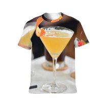 yanfind Adult Full Print T-shirts (men And Women) Cocktail Glass Juice Wine Nightlife Taste Tropical Lemonade Vodka Thirst Liquor