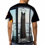 yanfind Adult Full Print T-shirts (men And Women) Arrangement Atmosphere Balcony Bridal Celebrate Ceremony Classy Contemporary Dark Decoration Elegant Empty