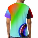 yanfind Adult Full Print T-shirts (men And Women) Colorful Drop Droplet Macro Purity Rainbow Raindrop Refraction Round