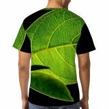 yanfind Adult Full Print T-shirts (men And Women) Colour Illuminated Fruit Leaf Leaves Macro Texture