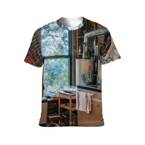yanfind Adult Full Print T-shirts (men And Women) Architecture Cabinet Chair Family Furniture Home Interior Design Kitchen Oven Room Seat
