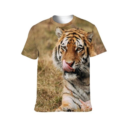 yanfind Adult Full Print T-shirts (men And Women) Attentive Blurred Carnivore Chordate Concentrate Dangerous Daytime Dead Enjoy Fauna Felidae Focus