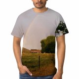yanfind Adult Full Print T-shirts (men And Women) Branch Building Bush Colorful Countryside Farm Flora Floral Foliage Grass Greenery Grow