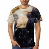 yanfind Adult Full Print T-shirts (men And Women) Bird Cute Fur Easter Egg Chicken Young Baby Little Tiny Newborn Nest