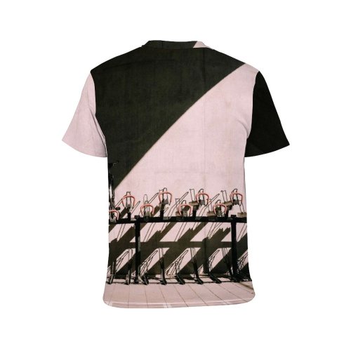 yanfind Adult Full Print T-shirts (men And Women) Bicycle Bike City Construction Contemporary Daylight Daytime District Empty Facility Industrial Infrastructure