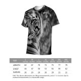 yanfind Adult Full Print T-shirts (men And Women) Big Portrait Cat Wild Jungle Safari Wildlife Angry Danger