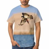 yanfind Adult Full Print T-shirts (men And Women) Flight Bird Sand Freedom Seagulls Beak Eagle Outdoors Wild Fly Wildlife Wing
