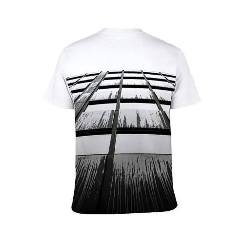 yanfind Adult Full Print T-shirts (men And Women) Architectural Design Architecture Building Clouds Futuristic Glass Items Shot Sky