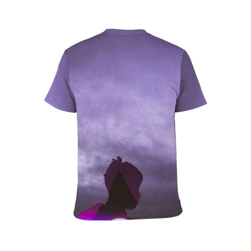 yanfind Adult Full Print T-shirts (men And Women) Light Landscape Sunset Storm Silhouette Evening Travel Dusk Outdoors Surreal
