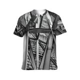 yanfind Adult Full Print T-shirts (men And Women) Architecture Beams Building Construction Crosspiece Engineering Girders Industrial Iron Metal Steelwork