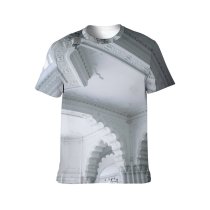 yanfind Adult Full Print T-shirts (men And Women) Arch Architecture Attract Baroque Building Castle Ceiling Classic Column Construction Decor